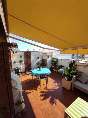 Poblats Maritims Cabanyal Canyamel Valencia takvåning foto 5047343
