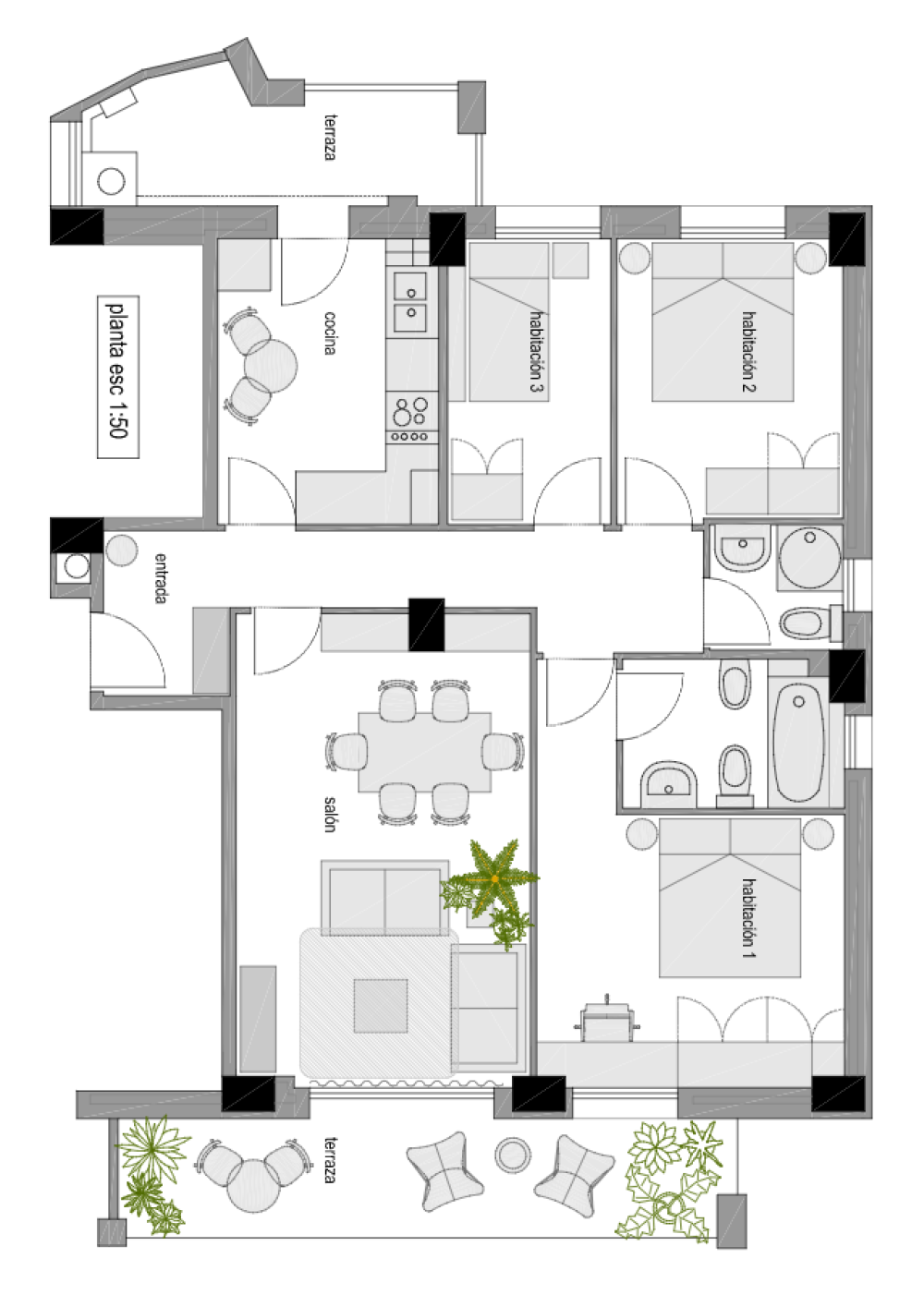  till salu lägenhet Ensanche Residencial Tarragonès 1